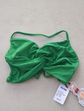 Nicolita Emerald Twist-Front Bikini Top